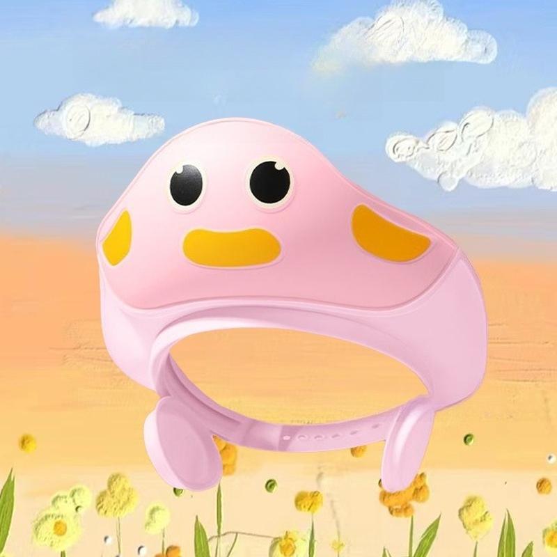 Козырек для мытья головы для детей, Шапочка для душа для детей, Шляпа-козырек для защиты глаз и ушей для детей 0-9 лет, Милая форма делает купание ребенка более веселым