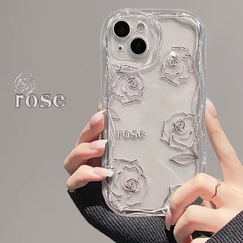 Красочный чехол для телефона с цветами для iPhone 16 15 12 11 Pro Max 14 Plus 13 Mini 16E X XS XR 7 8 Plus SE Мягкий ТПУ Прозрачный чехол Fundas