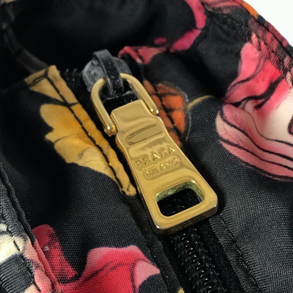 Prada Логотип в виде треугольника с цветочным узором Сумка через плечо, сумка 2-в-1, сумка-тоут