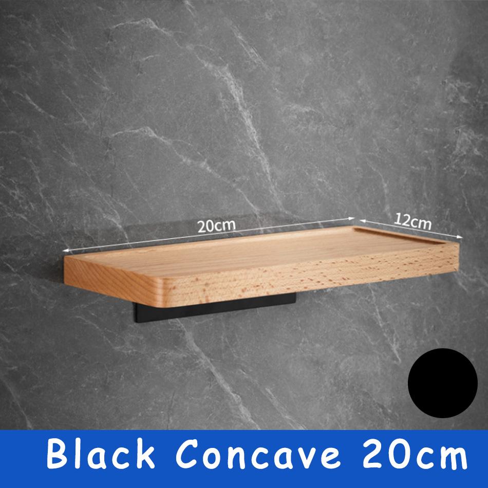 Деревянная полка для ванной комнаты, золотая настенная прямоугольная кухонная алюминиевая полка для ванной комнаты, держатель для душа, шампуня, мыла, черная, белая