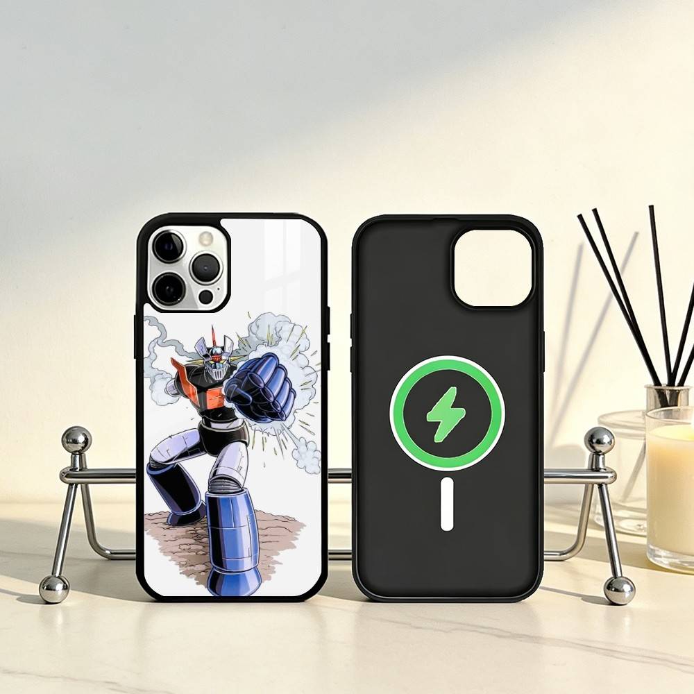 Mazinger Z Robot Phone Case For iPhone17,16,15,14,13,12,11 Plus,Pro Max Magnetic For Magsafe Wireless Charging