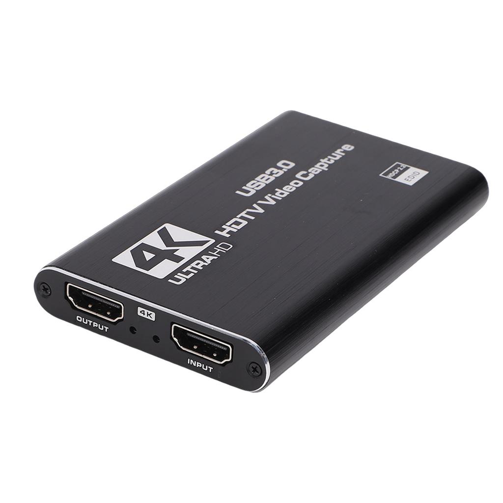 Карта захвата видео 4K, HDMI на USB 3.0, карта захвата игр с выходом Loop Out, 1080P 60FPS, вход для микрофона 3,5 мм
