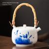 Hand-painted Japanese Style Lifting Pot Tea Pot Kung Fu Tea Set With Filter Coarse Ceramic Purple Clay Pot Ceramic Tea Pot Puer