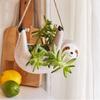 Ceramic Sloth Flower Pot – Wall Hanging Animal Planter for Garden, Home Decor & Indoor Plants