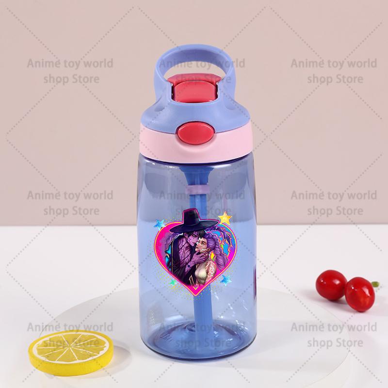 Kpop Demon Hunter Sports Water Bottle Leak Proof Colorful Cup Drinking for Outdoor Women Men Travel Portable Gym Fitness Jugs