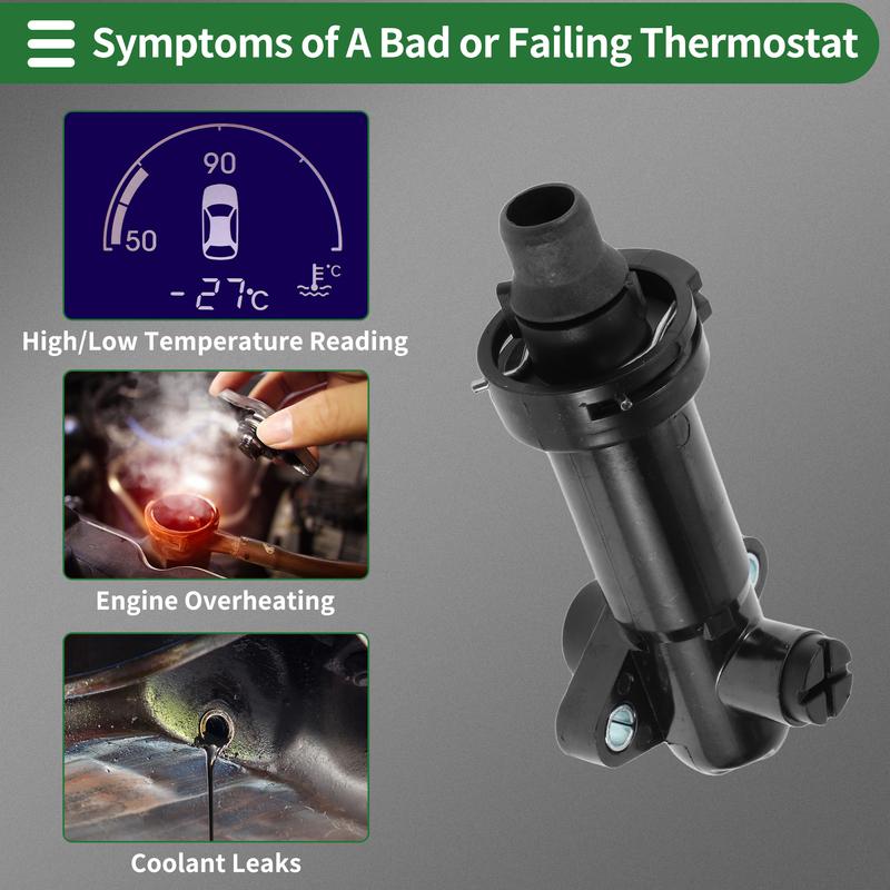 X Autohaux Engine Coolant Thermostat Housing Assembly for BMW E46 E38 E39 E65 E66 320D