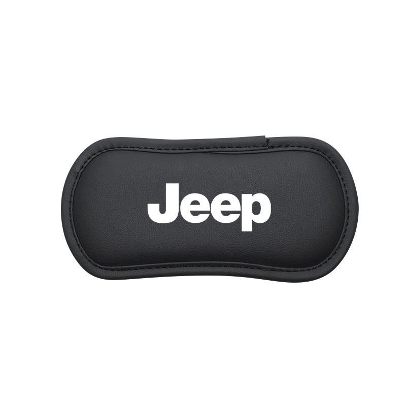 1 шт. Кожаная автомобильная подушка, автомобильная накладка на колено, эластичная подушка для ног из пены с памятью для Jeep Renegade Wrangler JK Grand Cherokee WJ XJ Willys Compass Command