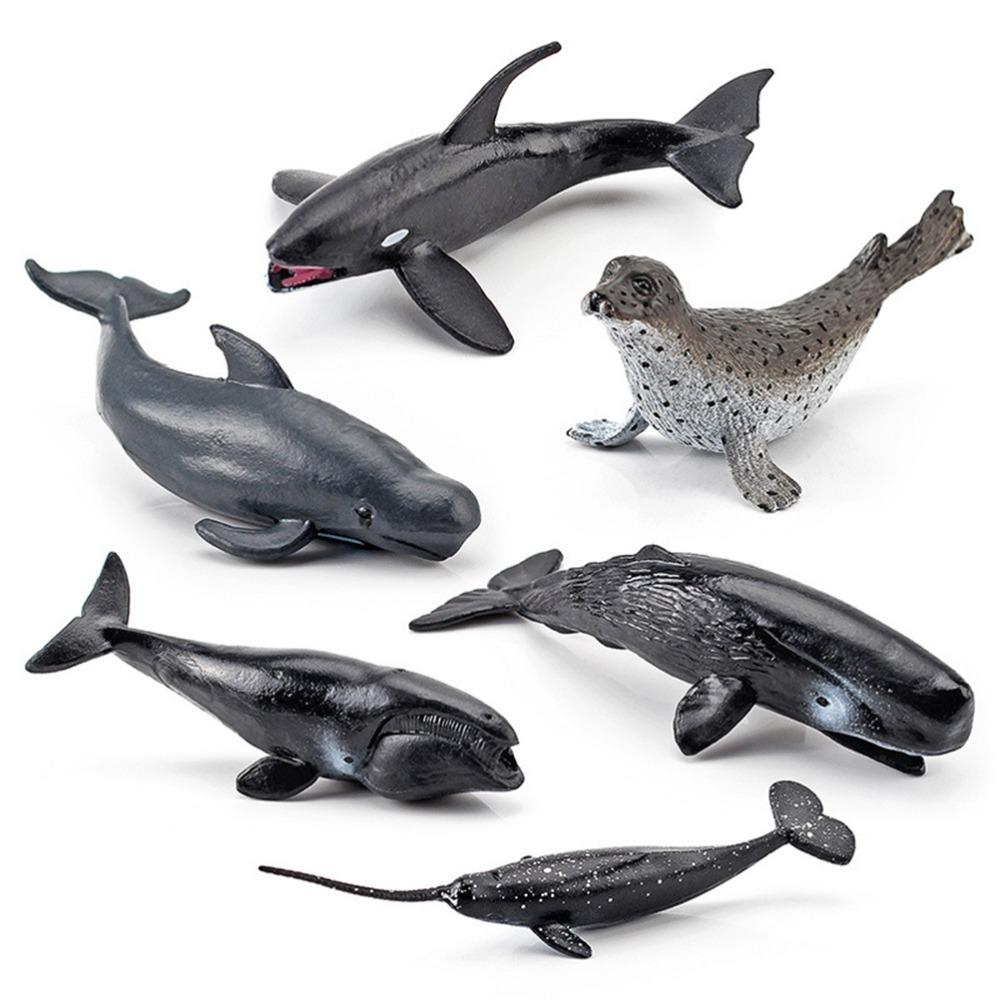 12PCS 12PCS Sea Animals Toy Models Plastic Mini Animal Toys Ocean Animal Figurines For Kids