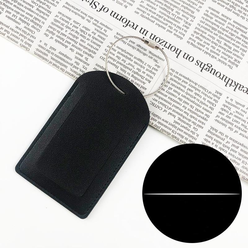 1 шт., унисекс, багажная бирка из искусственной кожи, металлический ремешок, бирка для посадочного талона, имя, ID, адрес, этикетка, бирка для чемодана, дорожные аксессуары