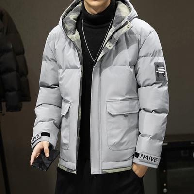 Хлопковая куртка, мужская пуховая хлопковая куртка, зимняя молодежная новая утолщенная теплая хлопковая куртка, зимнее пальто для мужчин