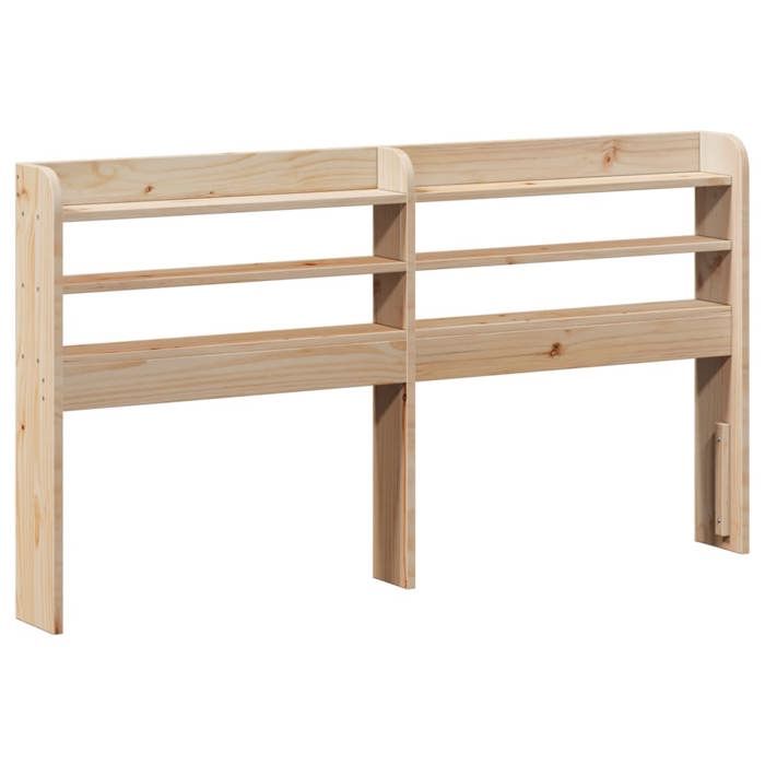 VidaXL Tête de lit avec étagères 150 cm bois massif de pin, tête de lit en bois, tête de lit avec rangement, tête de lit sur 850947