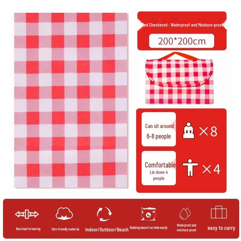 Thick Waterproof Outdoor Picnic Mat – Portable, Moisture-Proof, Foldable Camping Cushion