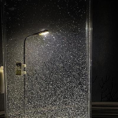 Струящийся Маленький Ночник Снежная Сцена Уличный Фонарь Снежная Ночь Симуляция Снега Ручная Работа DIY Материал Пакет Настольный Декор