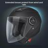 3C Certified Electric Bike & Motorcycle Helmet with Double Windshield - All-Season, Warm Safety Half Helmet