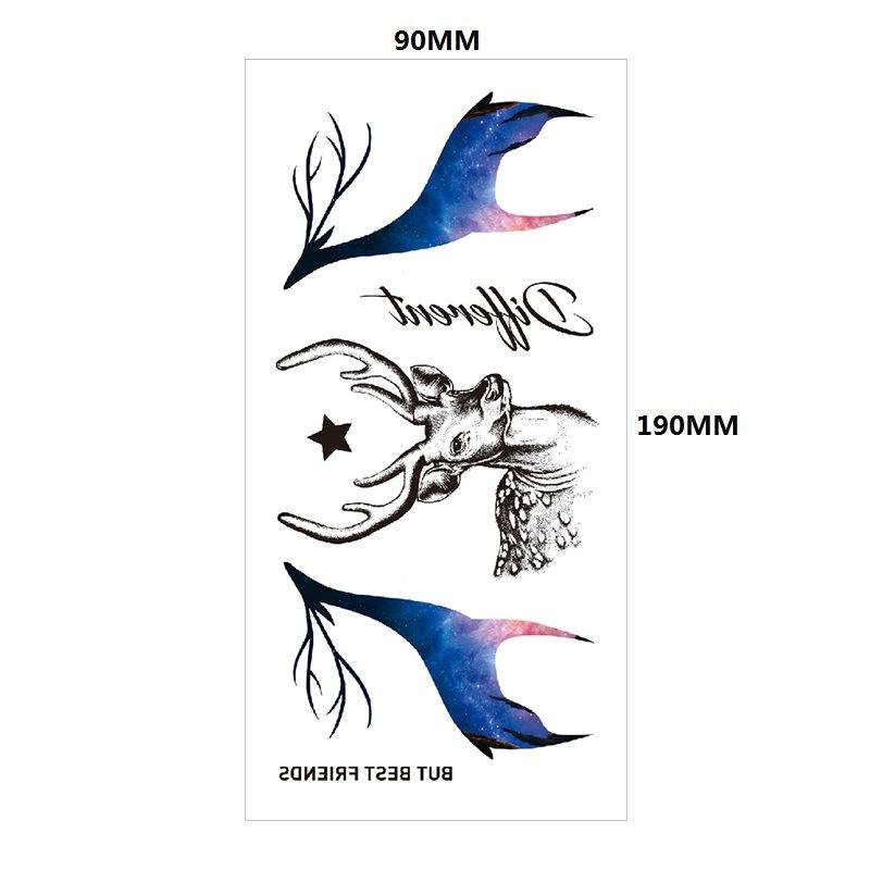 Английский Татуировка Наклейка Перо Красная Губа Тотем Рука Круг Набор Моделирование Водонепроницаемый Татуировка Наклейка