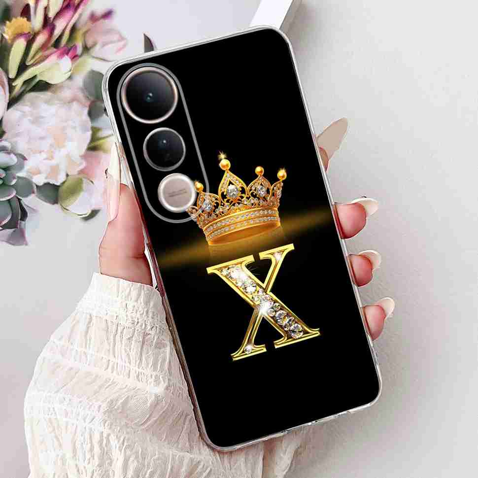 For Vivo V50 Lite 5G Case Luxury 26 Letters Cover Soft Silicone Phone Case For Vivo V50 Lite V50Lite 5G Back Cover Fundas