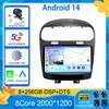 Для Dodge Journey Fiat Leap Freemont 2011 - 2020 Автомагнитола Мультимедийный плеер Навигация GPS DSP 4G Wi-Fi Carplay Auto Android 14