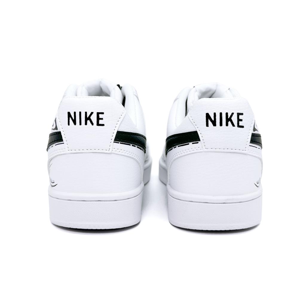 Nike Court Vision 1 Punk Cereta Slip Resistant Abrasion Resistant Low top Skateboard Shoes Unisex Black White DH2987-101(team488-)