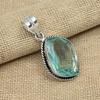 Green Amethyst Gemstone 925 Sterling Silver Handmade Charming Pendant Jewelry