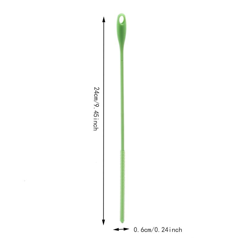 Гибкая силиконовая длинная соломенная щетка многоразовая щелевая щетка ершик для труб щетка для мытья бутылок с водой
