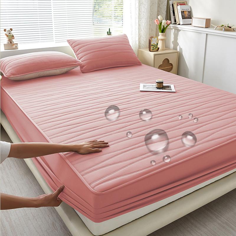 Thickened Waterproof Mattress Protector Fitted Sheet For Single Double King Extra King 140 160 200cm