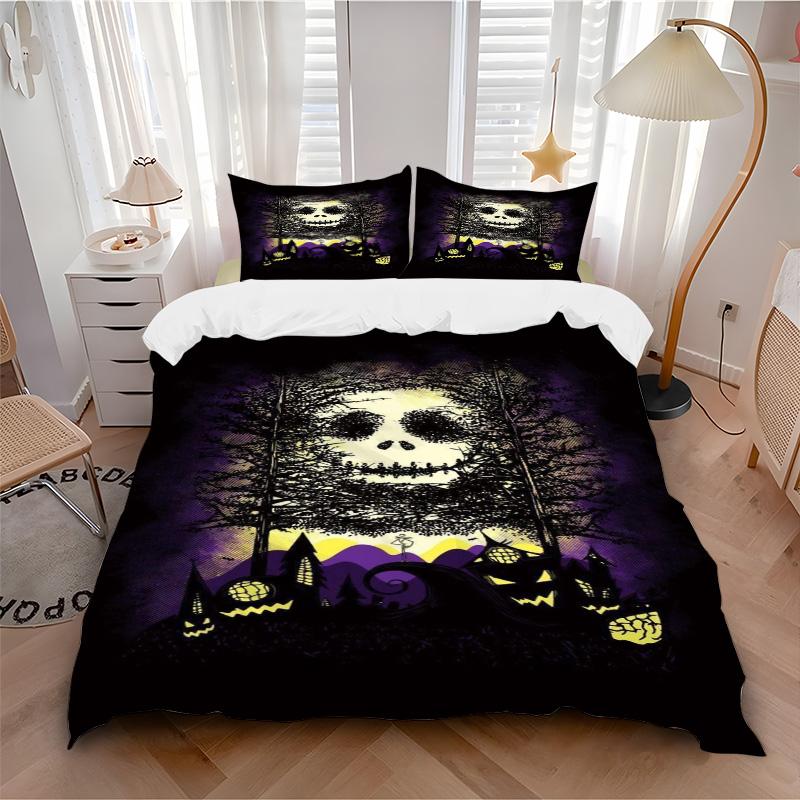 Halloween Night Bedding 3 Piece Set Hd Print Duvet Cover Pillowcases For Teens Adult Bedroom Decoration Christmas Gift C9211520