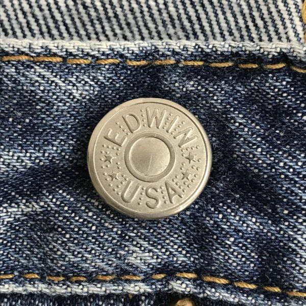 EDWIN США 50288-12 Джинсы W32 Длина по внутреннему шву 67 см Винтаж 80-90-е США(ИСПОЛЬЗОВАЛ)