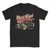 Мужская женская рубашка Nor-Cal Hot Rod, хлопковая футболка с графическим принтом, одежда, наряды