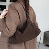 Женская сумка из натуральной замши Женская Ретро Мягкая Коровья кожа Сумки на руку Женские Роскошные Дизайнерские Сумки через плечо Сумки под мышку