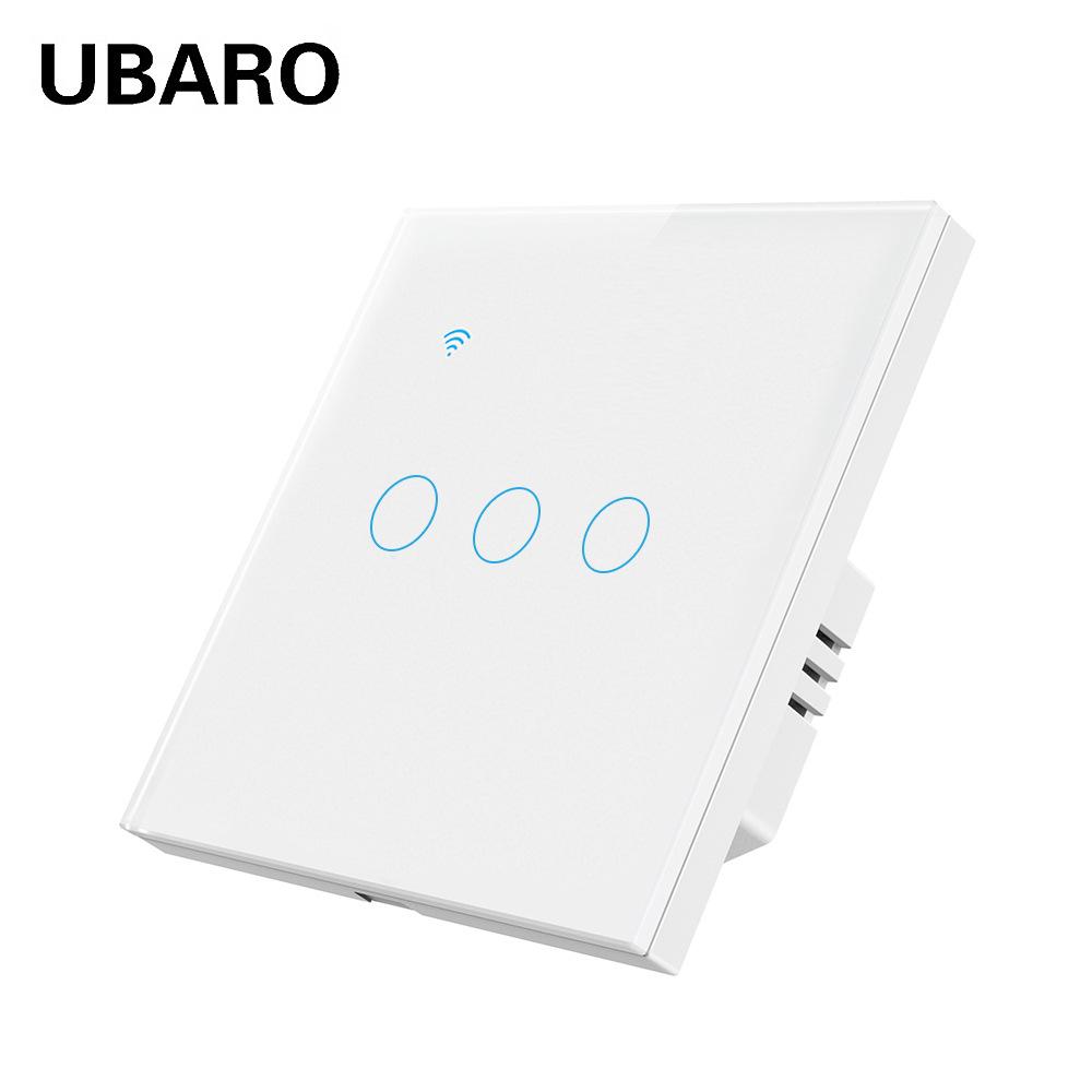 Умный выключатель Tuya Zigbee EU с панелью из закаленного стекла и поддержкой таймера Alexa