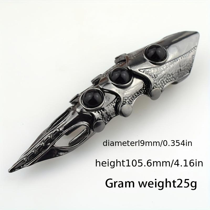 1 шт. Мужское модное кольцо в стиле панк-рок, длинное кольцо с черепом животного