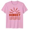 Sunset TShirt Sunset Lover Beach Summer Birthday Gift For Him And Her