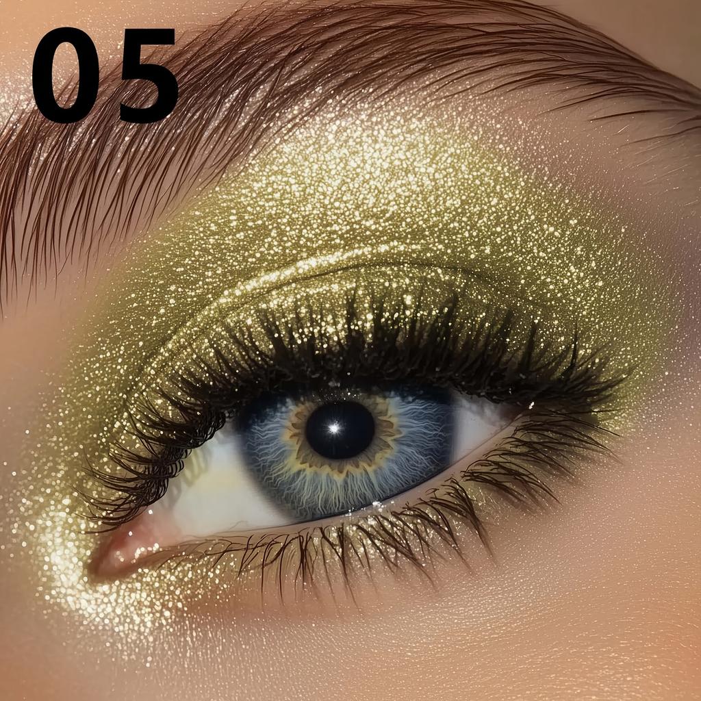 Яркие блестящие кремовые тени для век с кисточкой. Стойкие водостойкие неразмазывающиеся мерцающие тени для век, идеально подходящие для сценических вечеринок