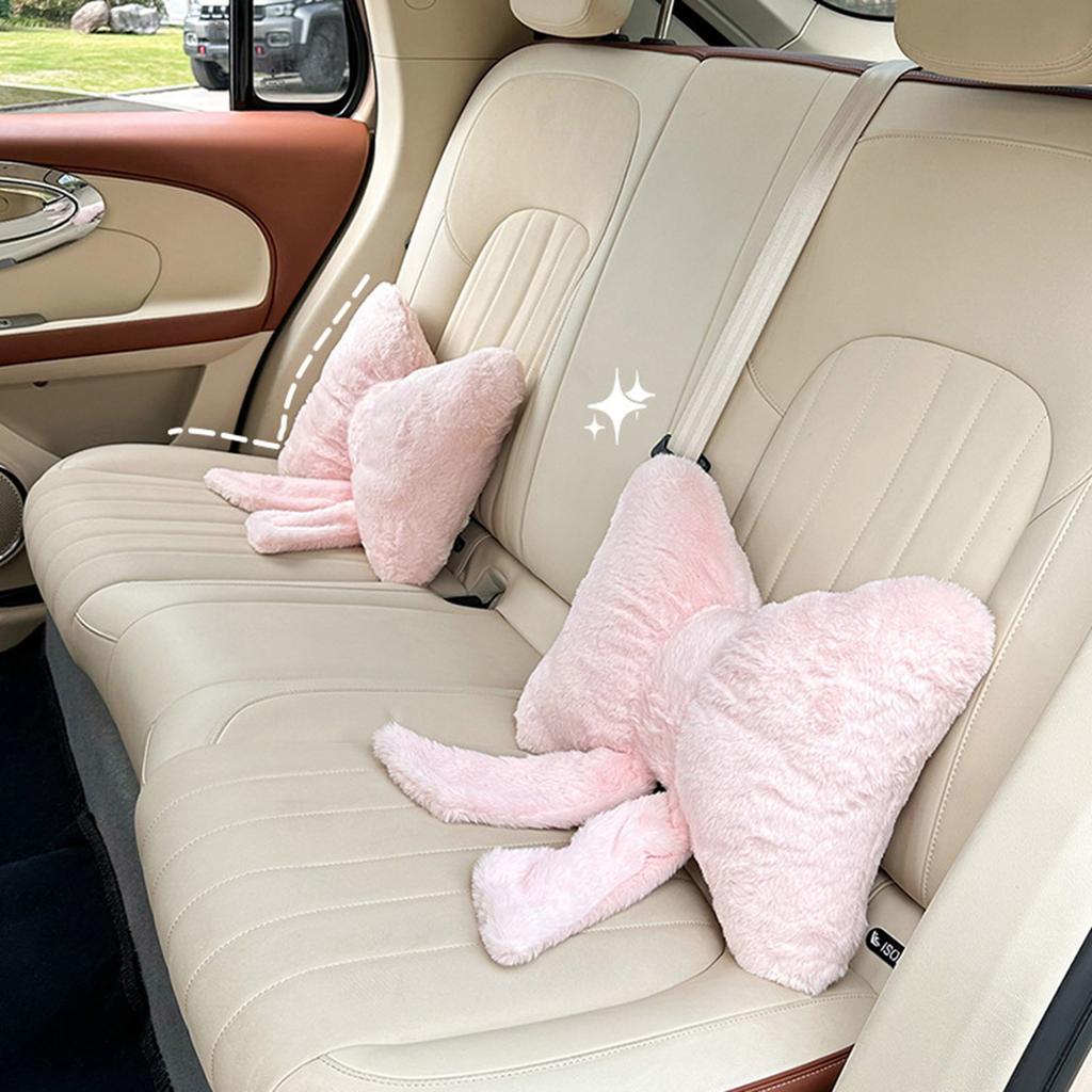Elegant Car Pillows Plushes Bows Pillows Cushions Car Backrest Cushion for Neck Support In Bedroom Living Room Office