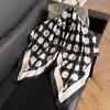 Retro 91 square scarf twill silk printing Korean version girls silk scarf summer and autumn imitation silk decorative gift scarf