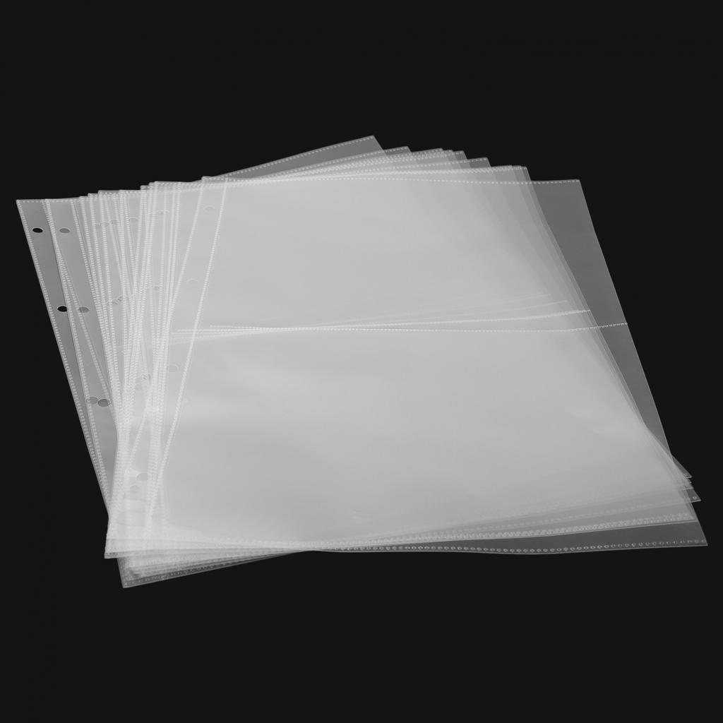 10pcs Binder Sleeves 110G Binder Sleeves Photo Album Binder