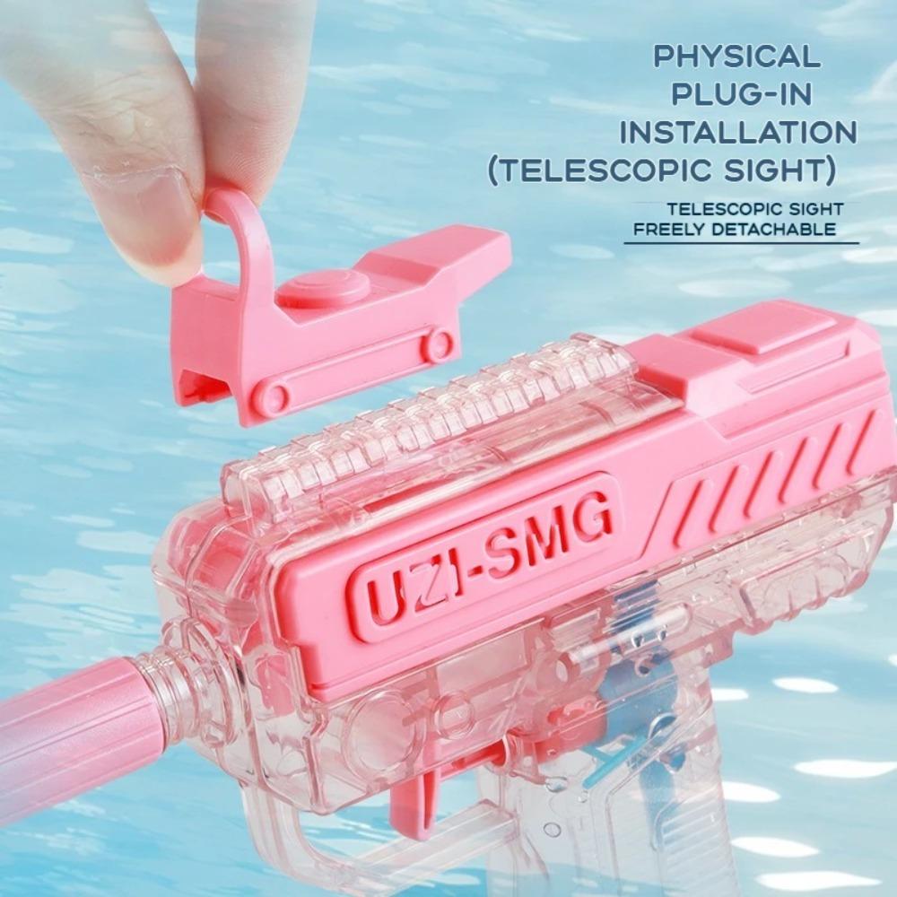 Летний водяной пистолет UZI, неэлектрический, высокое давление, полностью автоматический, для игры на пляже, для детей и взрослых, подарок на день рождения
