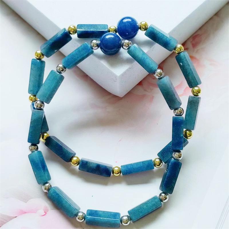 Браслет из натурального аметиста с квадратными бусинами-разделителями и розовой кристаллической энергией, модный свежий дизайн