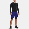 Under Armour Мощная растягивающаяся тренировочная компрессионная рубашка с длинным рукавом для мужчин, черная 1358233-001
