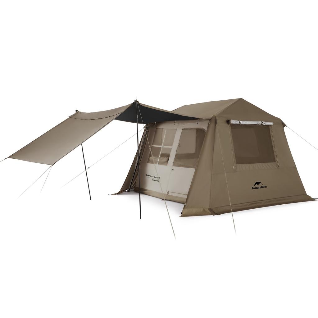 Naturehike Официальный магазин One Touch Tent Ti Black Новый материал Расширенный тент Кемпинговый домик Тип Легко устанавливается Защита от УФ-излучения Отдельно стоящий Двухместный