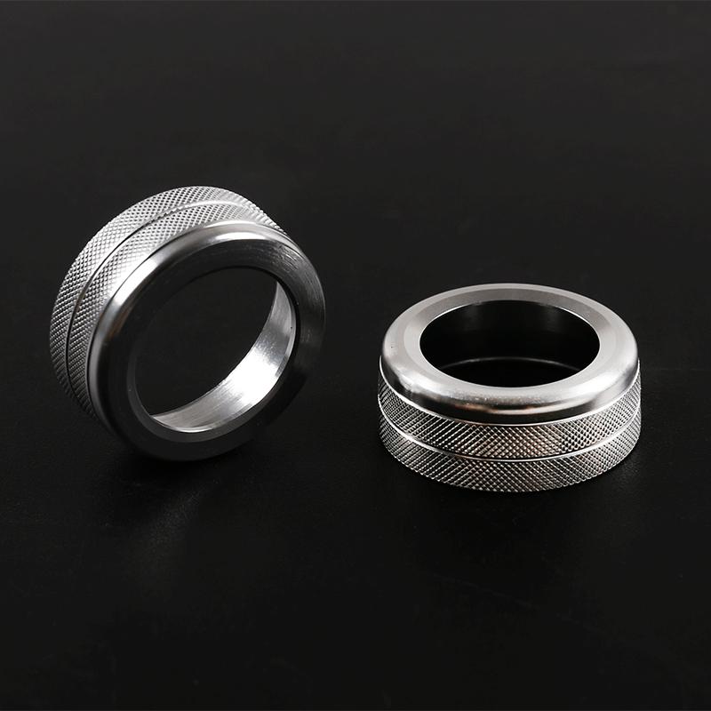 2 шт./компл., алюминиевый сплав, автомобильная ручка кондиционера, кольцевая накладка, подходит для Porsche 911 Cayenne Macan 718, авто интерьер