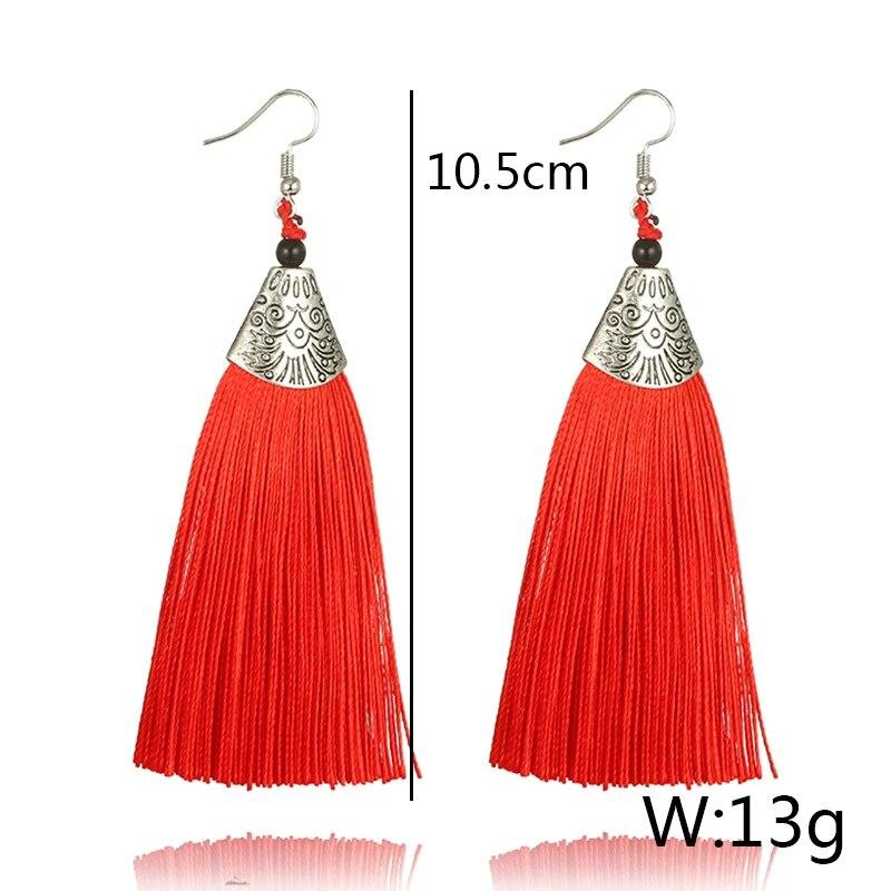 Креативные богемные уши с кисточками в виде рыбьего рта для женщин, трендовые модные украшения 2024 года