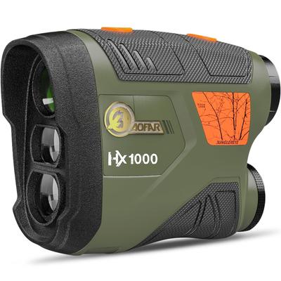 AOFAR Охотничий лазерный дальномер HX1000 Измерение 1000 ярдов Измерение Функция непрерывного сканирования Высокопропускающий объектив 6-кратный телефотометр дальномер