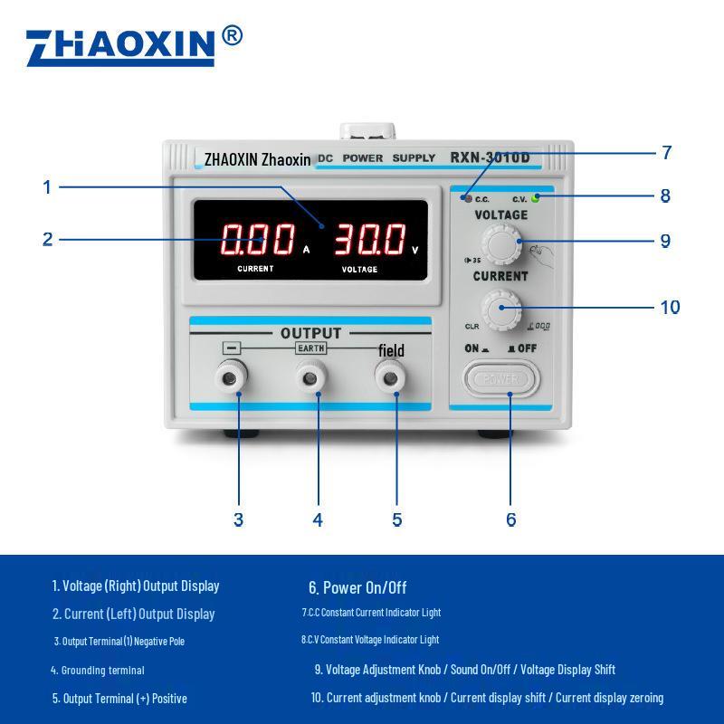 ZHAOXIN RXN-3010D 30V 10A Linear DC Adjustable Regulated Power Supply