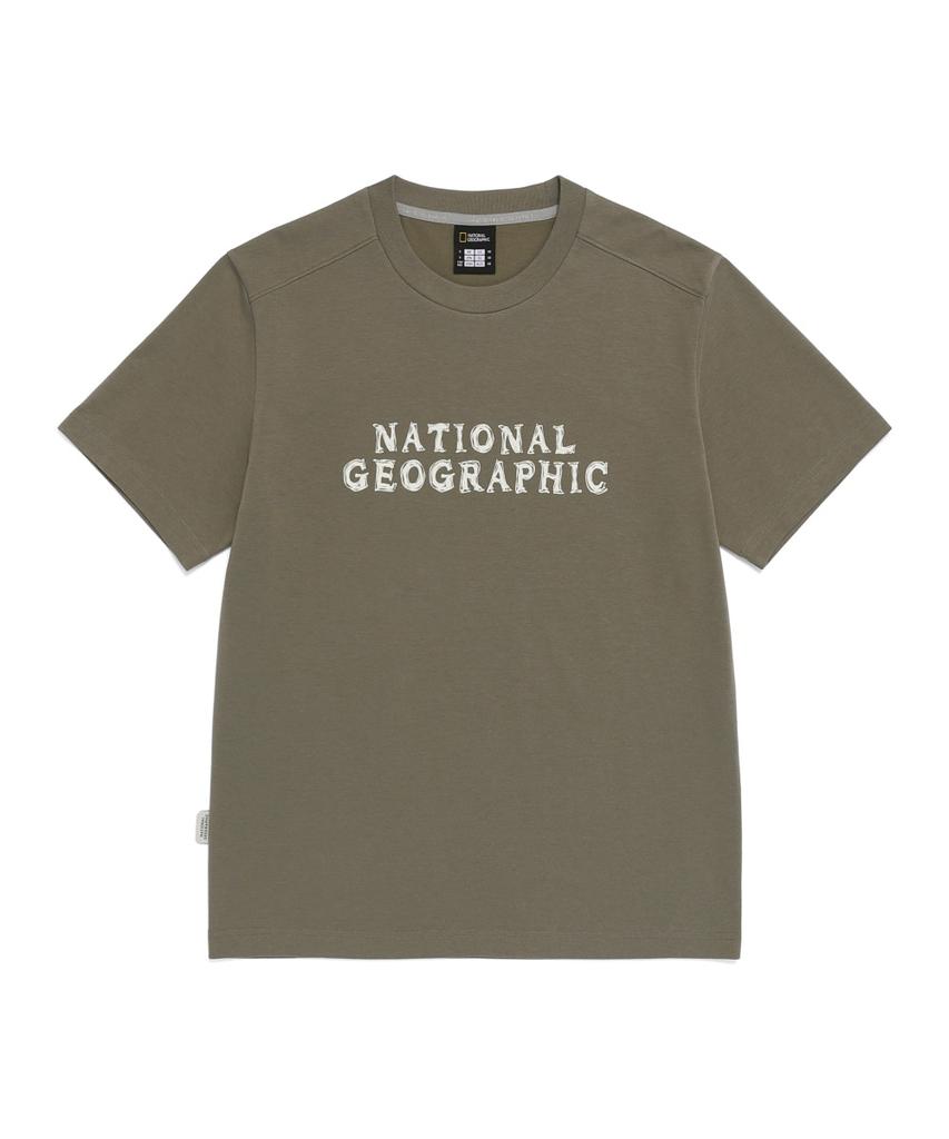 NATIONALGEOGRAPHIC N265Uts920 Neod Big Logo Short Sleeve T-Shirt G/Khaki