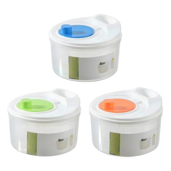 Центрифуга для обжарки салата, овощей, фруктов, миска для мытья салата, большая емкость, без BPA, двухслойная, съемная, ручная центрифуга для обжарки салата