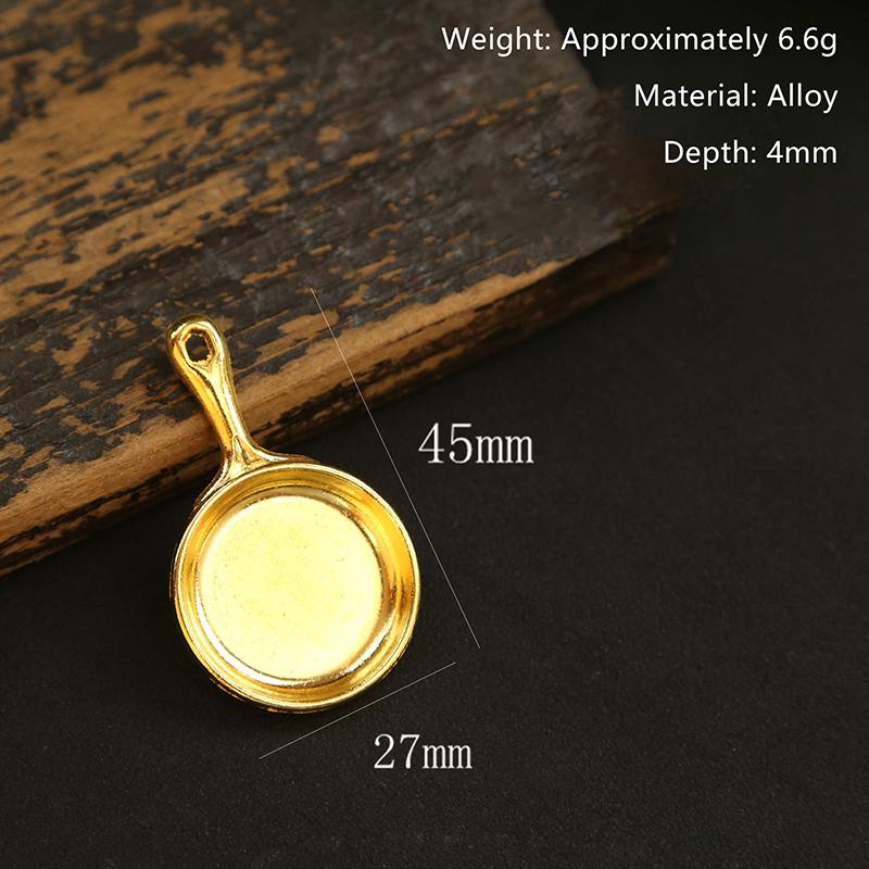 Mini Golden Shovel Golden Pot Keychain Game Peripheral Teamfight Tactics Key Chain Creative Toy Bag Car Key Holder Pendant