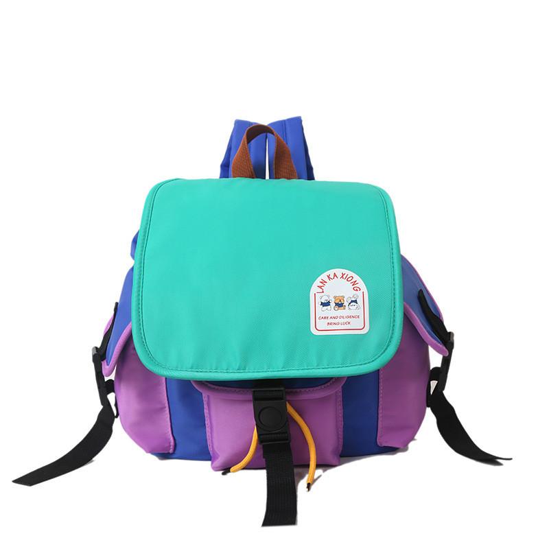 Fashionable Contrasting Color Canvas Backpacks For Boys And Girls Outings Daily