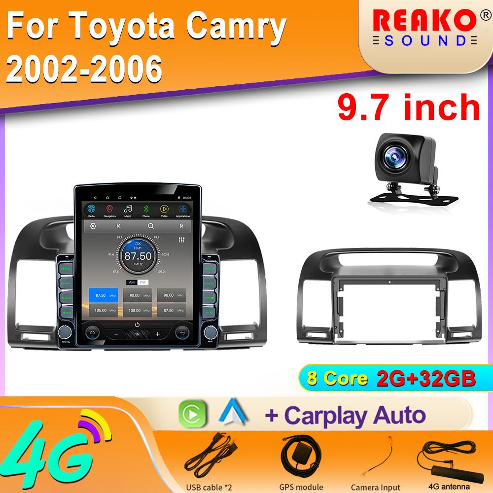9.7"Android  Car Radio GPS Navigation Autoradio Multimedia Player for Toyota Camry 2002 2003 2006 Head Unit Stereo
