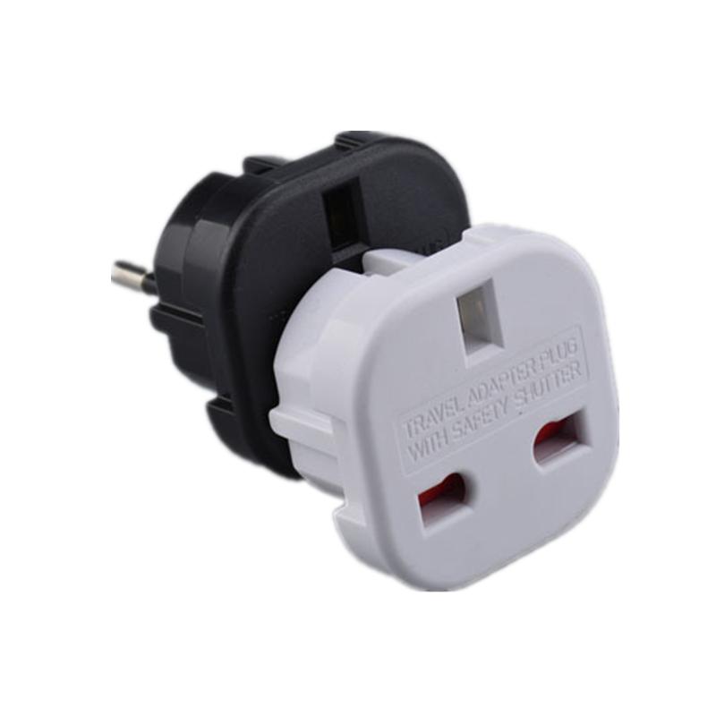 Depoguye EU To UK Plug, адаптер-переходник для розеток Великобритании и Европы, адаптер-переходник с 2-контактного на 3-контактный адаптер переменного тока, адаптер для вилки Великобритании
